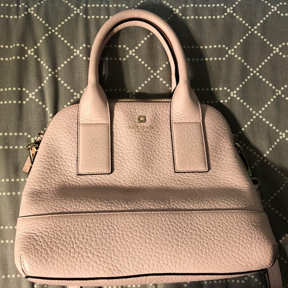 Kate Spade Pale Pink Pebbled Leather Lottie Purse